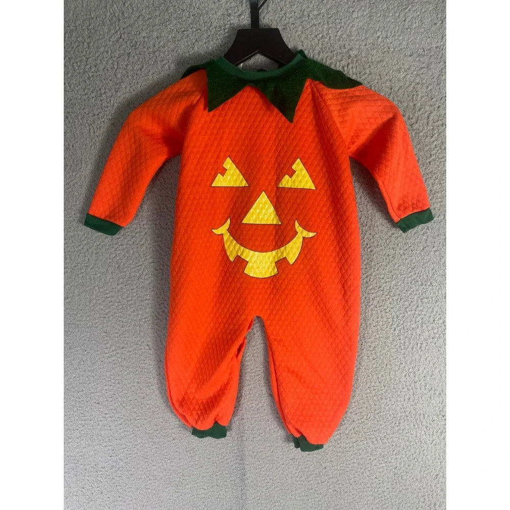 Vintage 1994 BabyGro Pumpkin Halloween Costume Infant USA Made 90s 12–18 Months